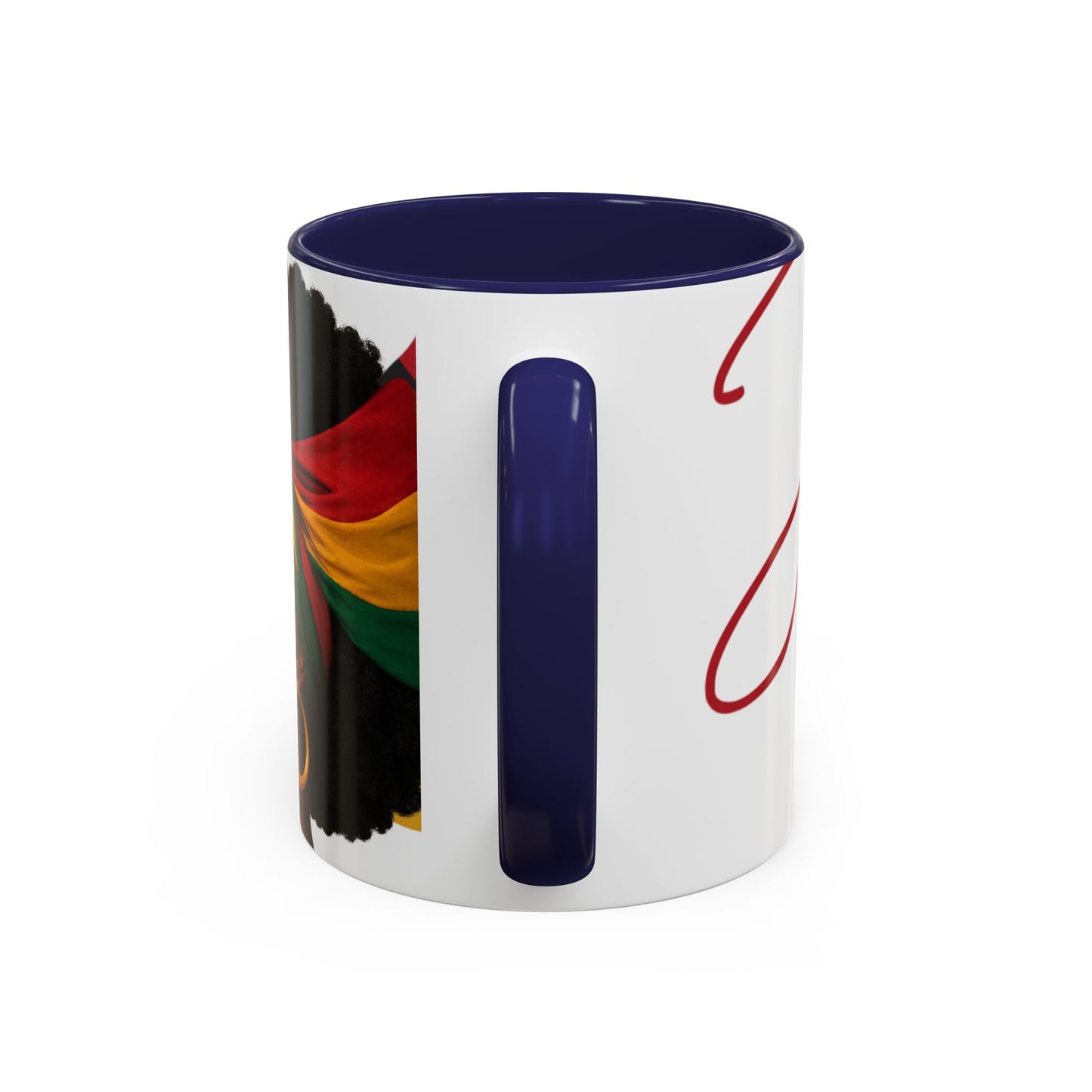 Juneteenth Coffee Mug — Black Woman Portrait "Juneteenth Freedom Day" Accent Mug