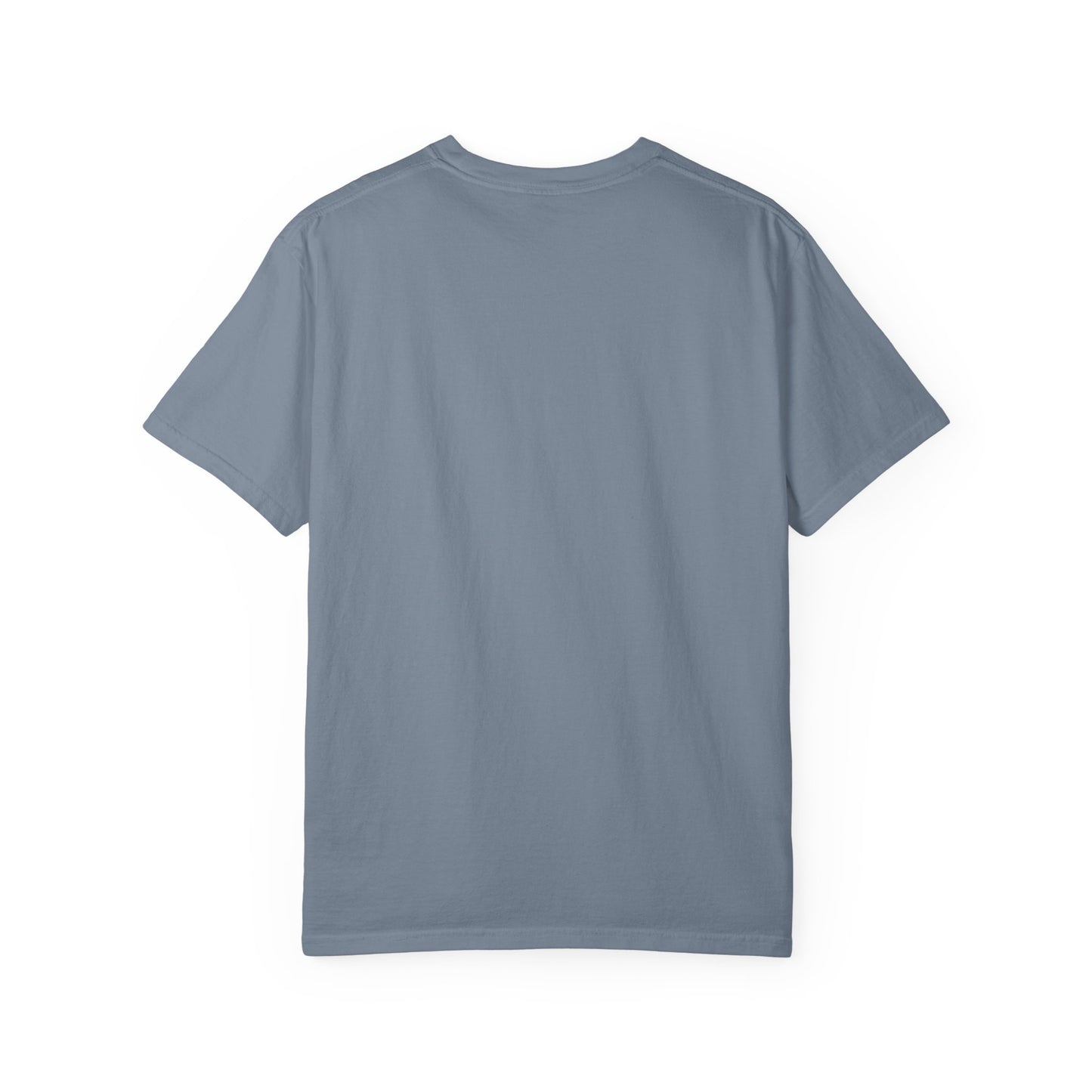 Futuristic Metal Emblem Graphic T‑Shirt