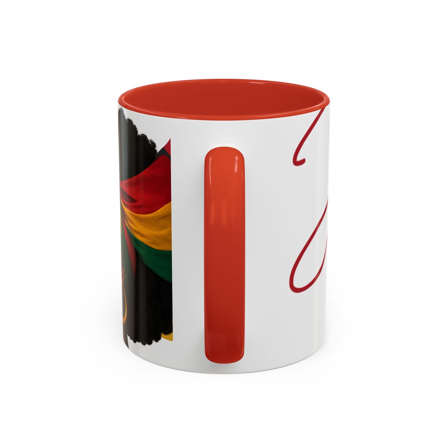 Juneteenth Coffee Mug — Black Woman Portrait "Juneteenth Freedom Day" Accent Mug