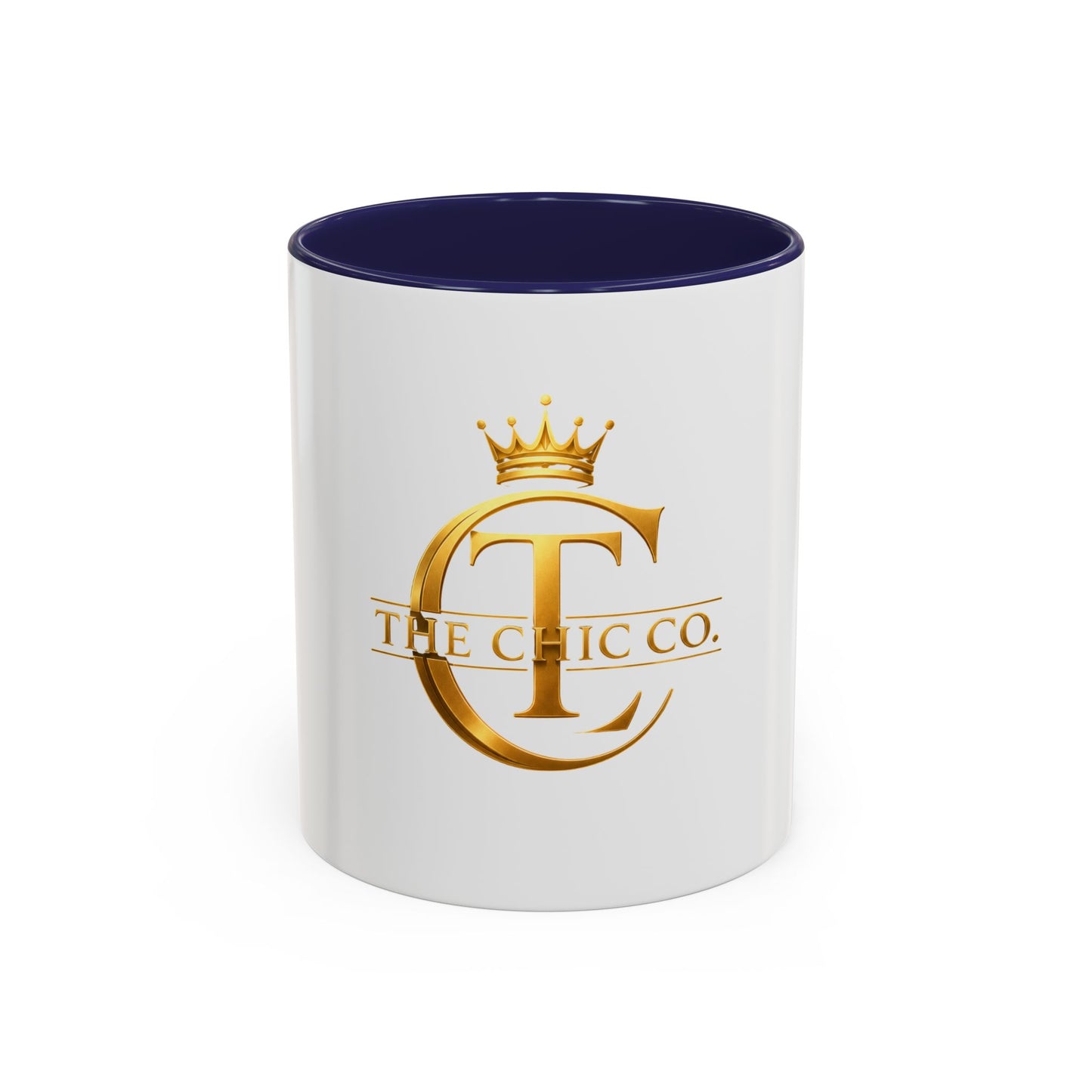 Gold Crown Logo Coffee Mug — The Chic Co. Accent Ceramic Mug (11/15oz)