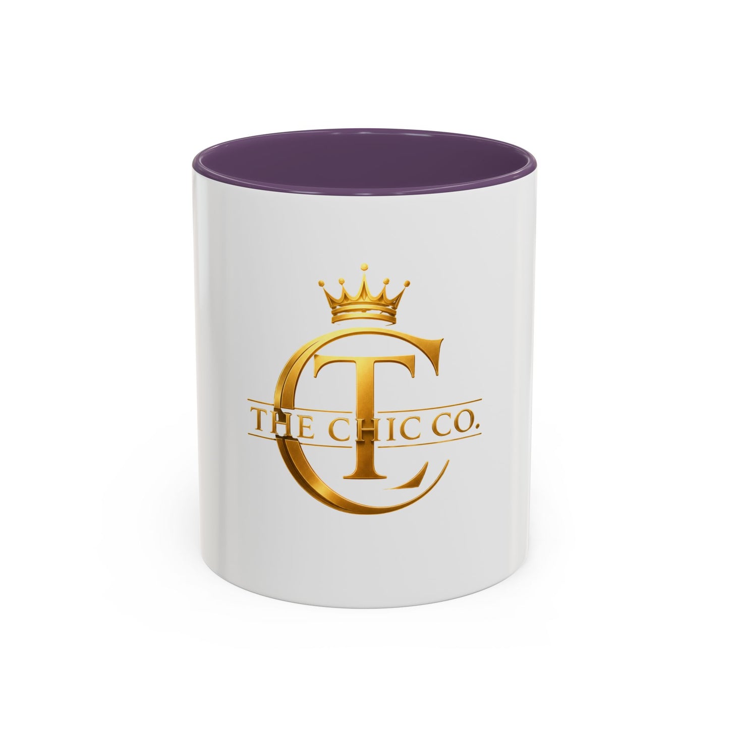 Gold Crown Logo Coffee Mug — The Chic Co. Accent Ceramic Mug (11/15oz)