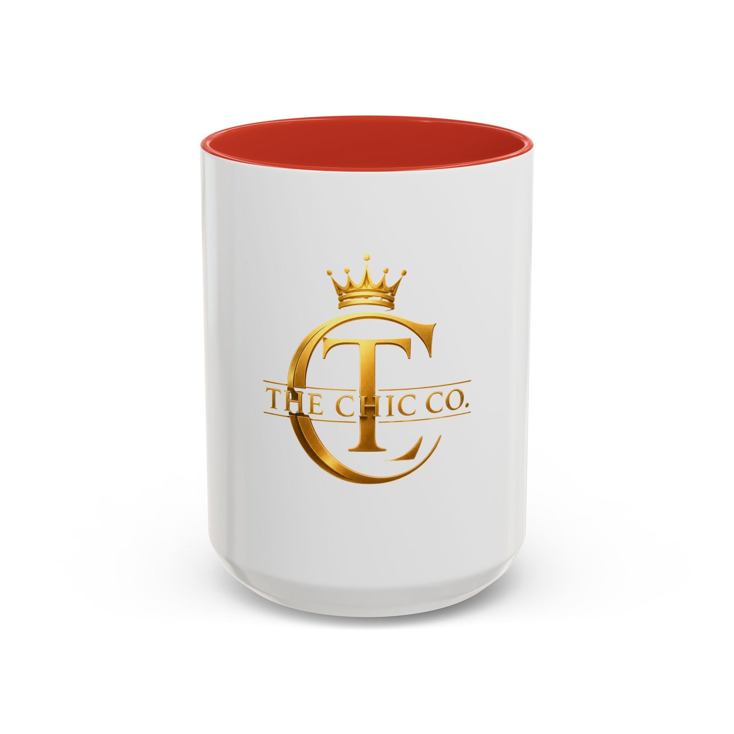 Gold Crown Logo Coffee Mug — The Chic Co. Accent Ceramic Mug (11/15oz)