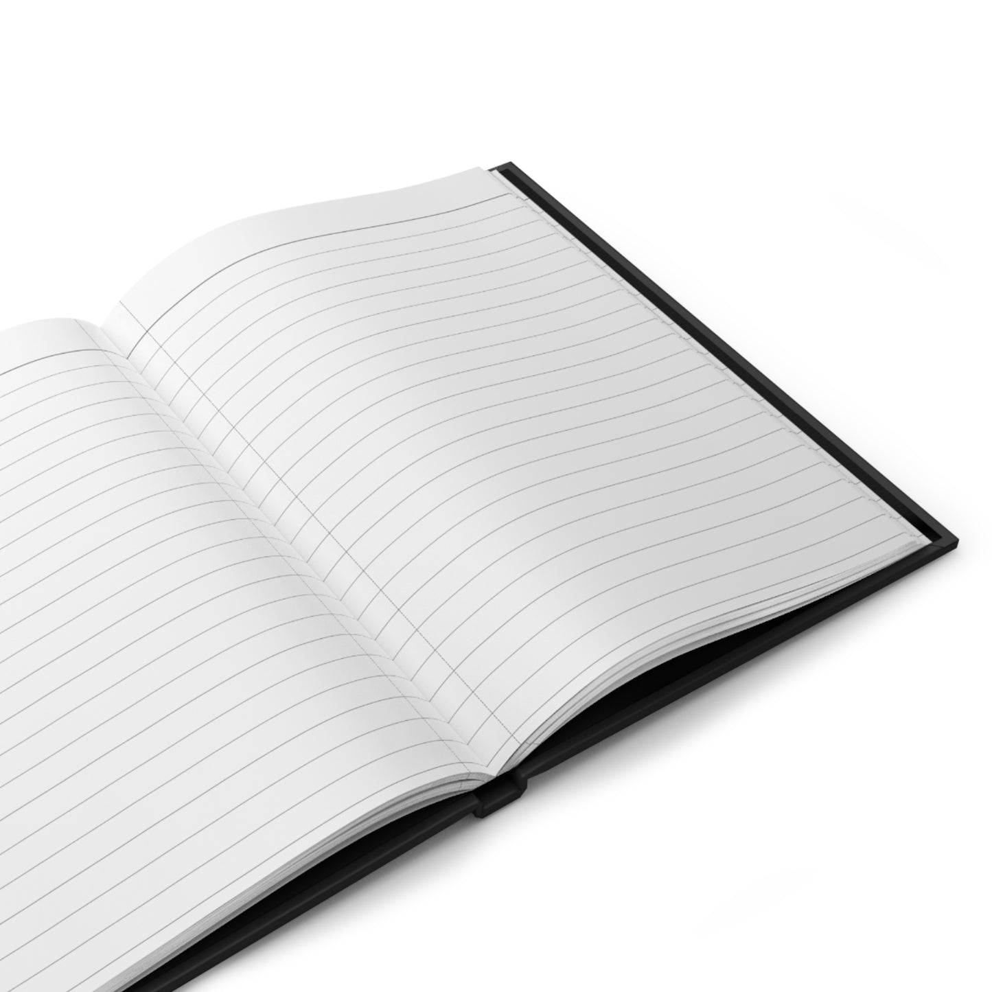 Elegant Black Woman Hardcover Journal — Matte Notebook for Reflection, Goals & Creativity