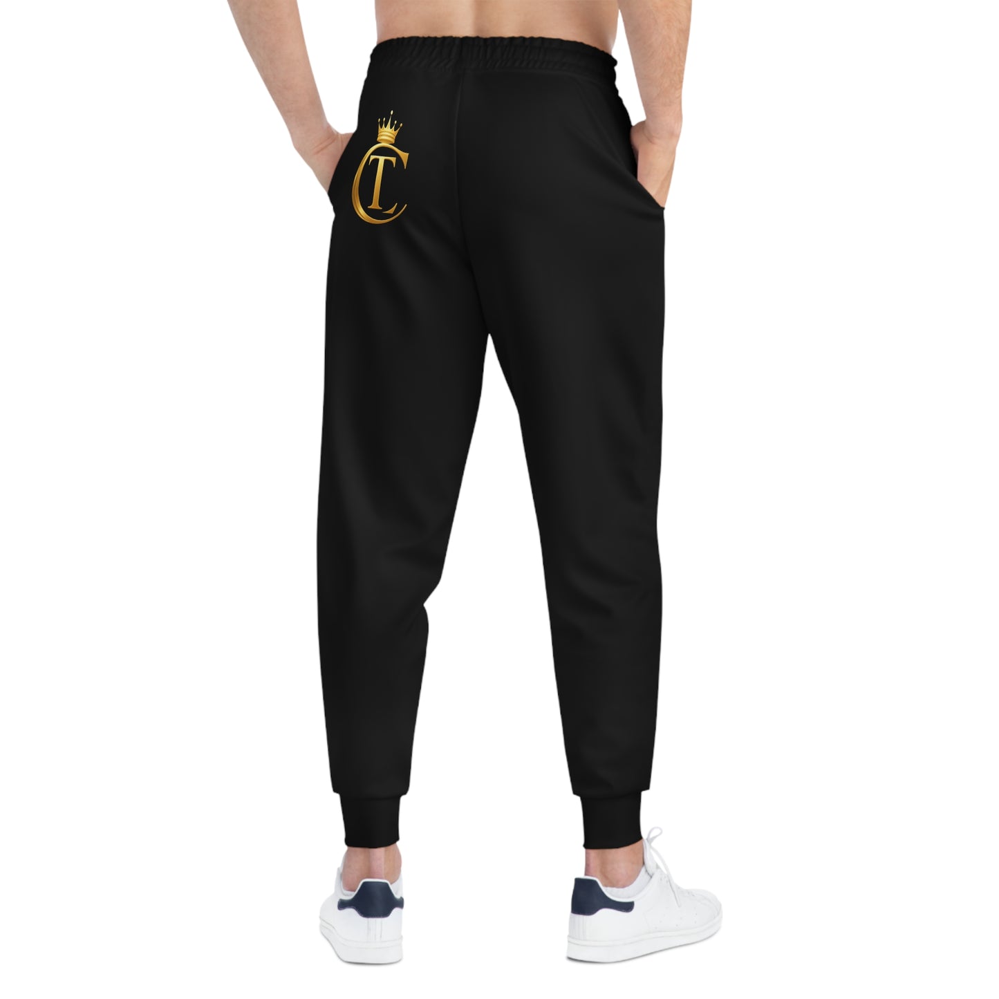 No Labels Just Legacy Athletic Joggers — The Chic Co. Gold Crown Monogram Sweatpants