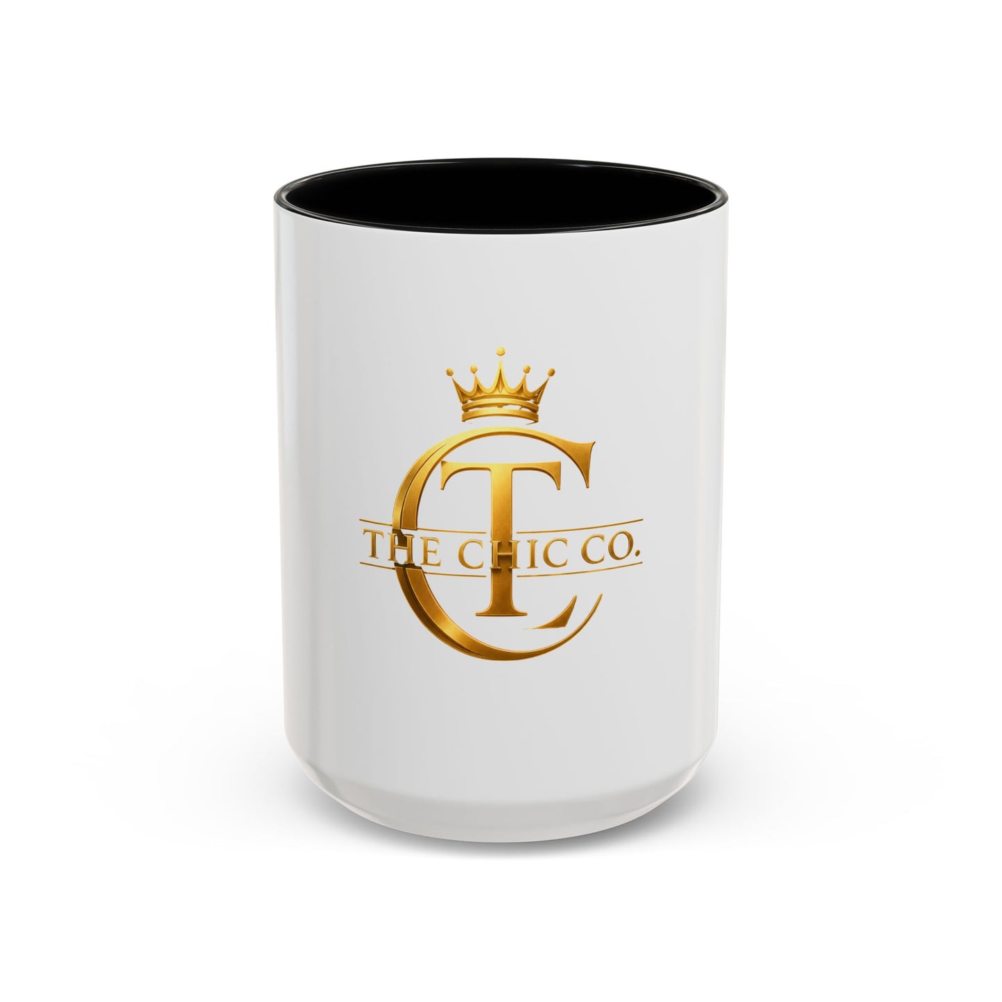 Gold Crown Logo Coffee Mug — The Chic Co. Accent Ceramic Mug (11/15oz)