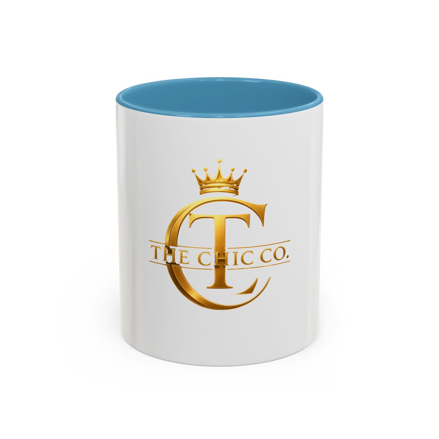 Gold Crown Logo Coffee Mug — The Chic Co. Accent Ceramic Mug (11/15oz)