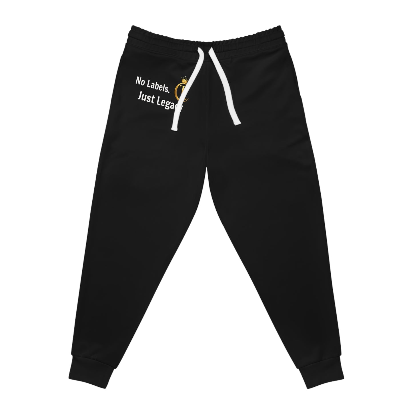 No Labels Just Legacy Athletic Joggers — The Chic Co. Gold Crown Monogram Sweatpants
