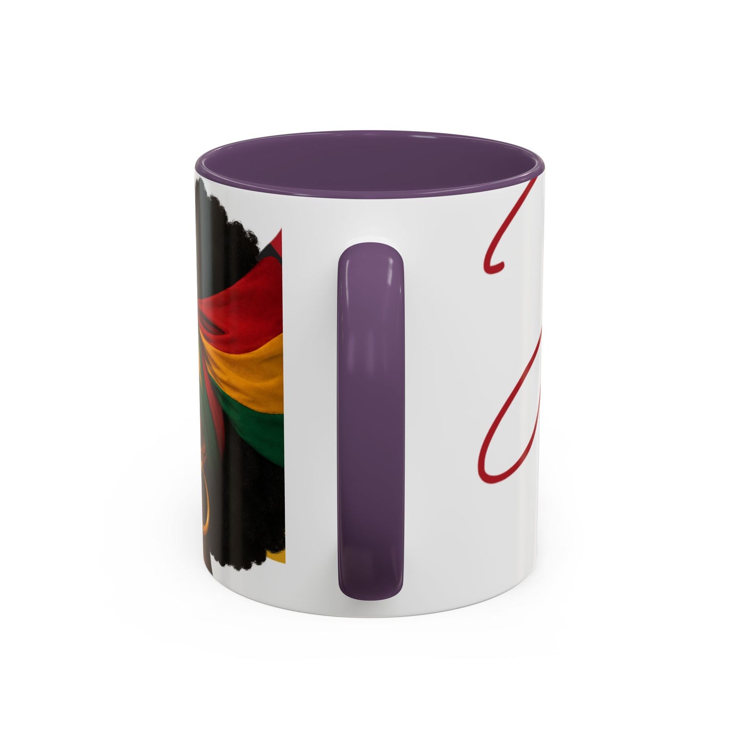 Juneteenth Coffee Mug — Black Woman Portrait "Juneteenth Freedom Day" Accent Mug