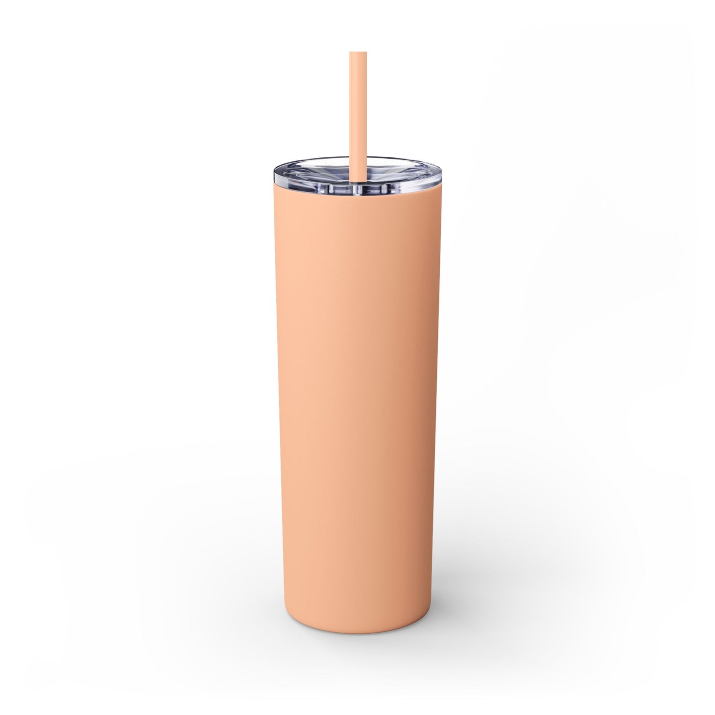 The Chic Co. Gold Crown Monogram Skinny Tumbler 20oz — Gold Stainless Straw