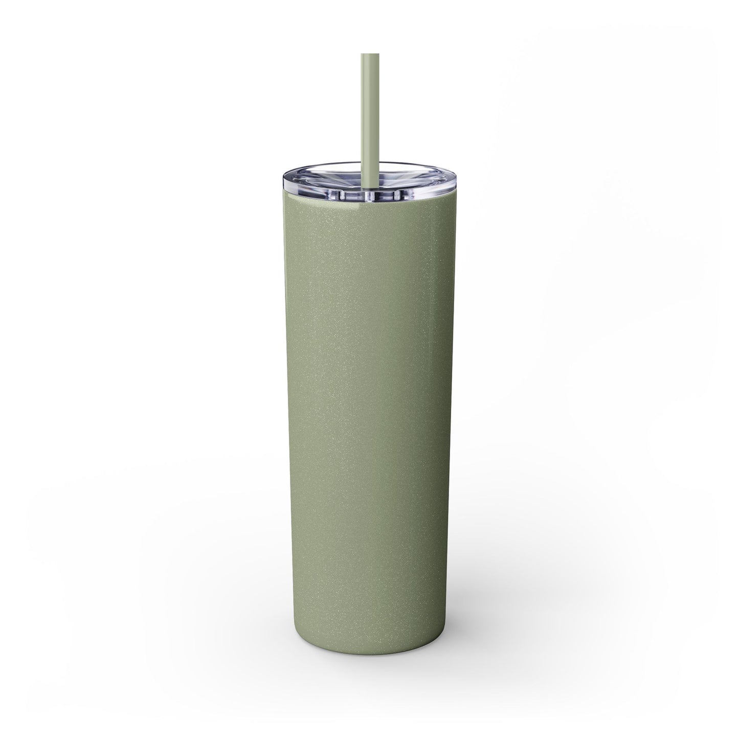The Chic Co. Gold Crown Monogram Skinny Tumbler 20oz — Gold Stainless Straw