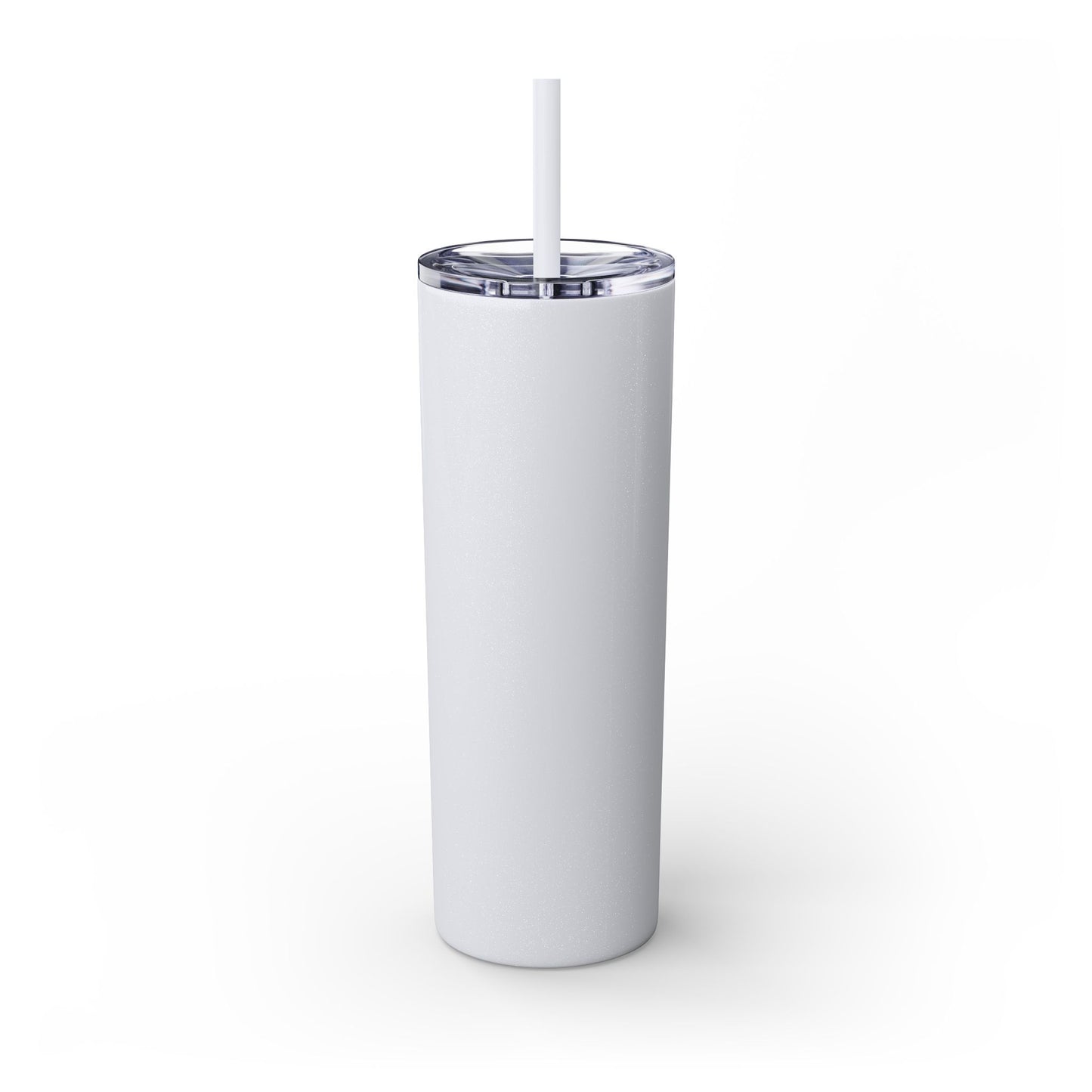 The Chic Co. Gold Crown Monogram Skinny Tumbler 20oz — Gold Stainless Straw