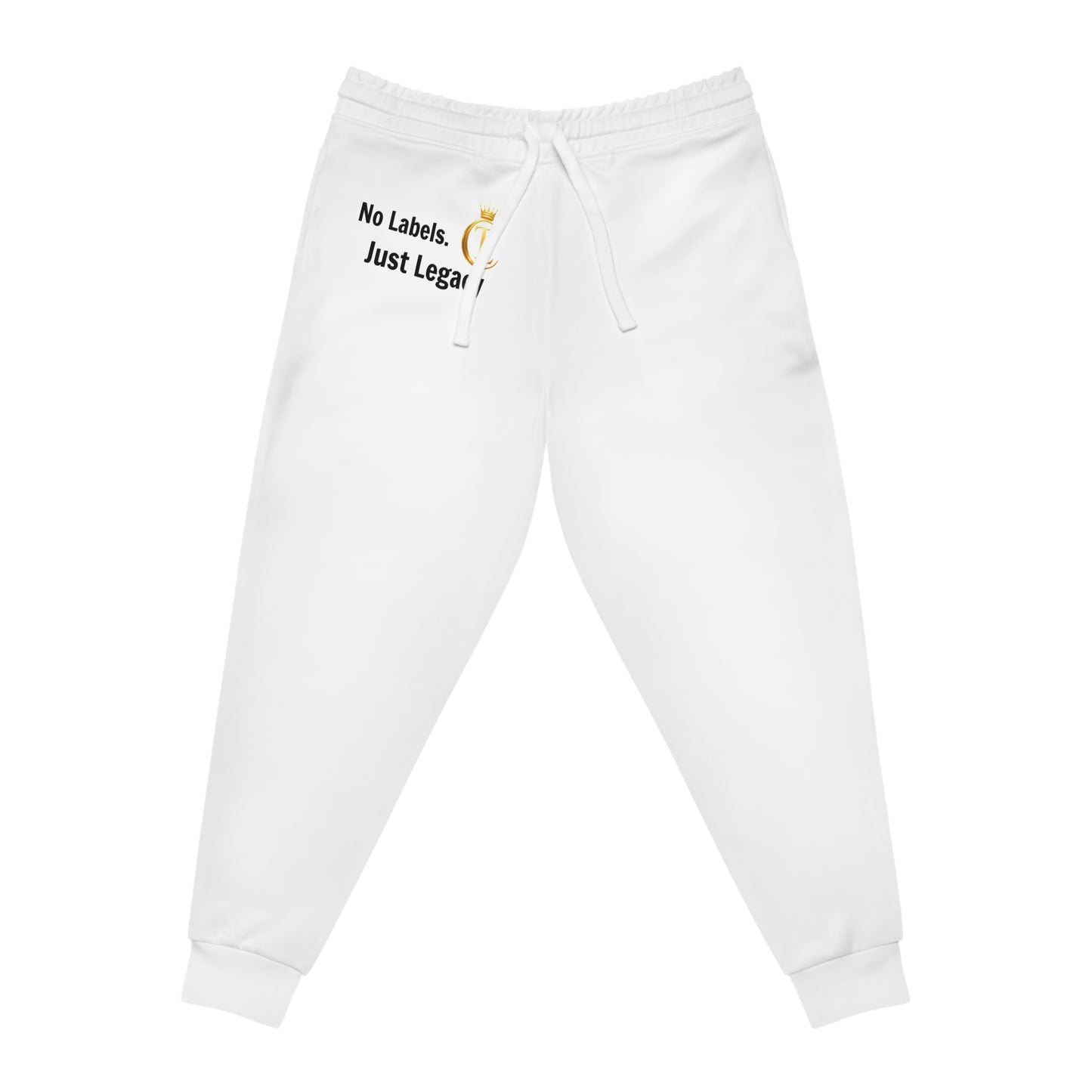 No Labels Just Legacy Athletic Joggers — The Chic Co. Gold Crown Monogram Sweatpants